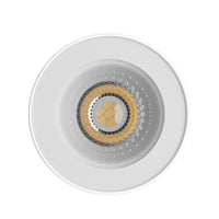 Spectrum CHLOE GU10 Surface Mount LED Spot Light 250V IP44 Aluminium White Round 70x90mm