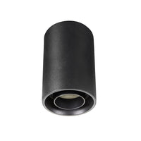 Spectrum CHLOE LED GU10 surface spot light, IP20, 10W max, round Black adjustable ceiling luminaire