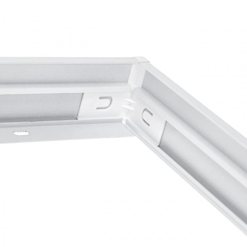 Spectrum Rahmen für Aufbaumontage ALGINE 620x620mm Leuchte, Aluminium und Kunststoff, schlankes 43mm Profil
