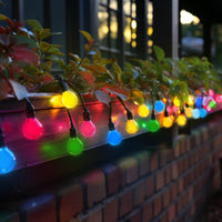 Spectrum GARLAND 5M hanging LED string light, 10xE27 sockets, IP44 outdoor indoor use, Black housing