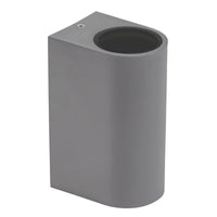 Spectrum GU10 x2 LED wall sconce, bidirectional, surface mount, 250V, IP54 Gray, 150x73x95mm