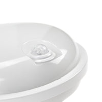 Spectrum LED 20W ceiling lamp IP54 230V 4000K neutral white round PIR sensor 2300 lumens White