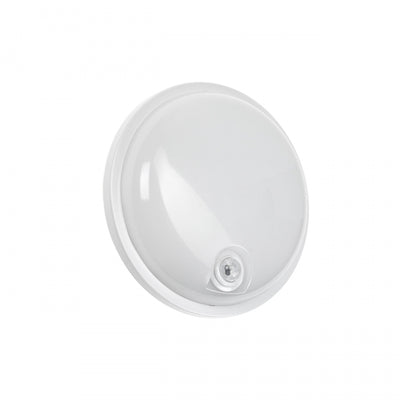 Spectrum LED 20W ceiling lamp IP54 230V 4000K neutral white round PIR sensor 2300 lumens White