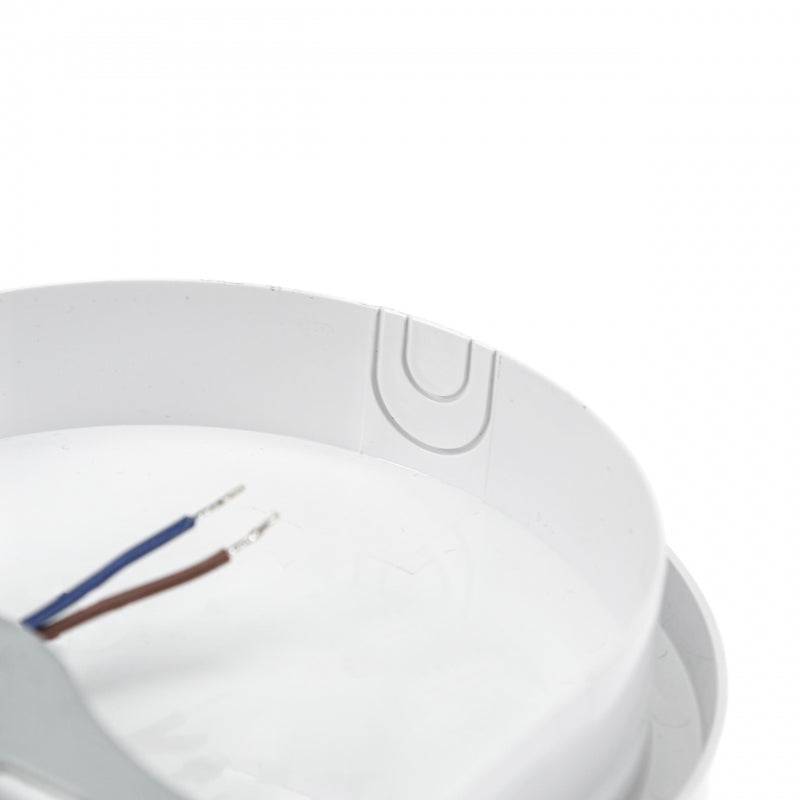 Spectrum LED 20W IP54 230V ovale Deckenleuchte mit PIR-Sensor 4000K 2300 Lumen Weißes Gehäuse