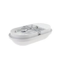 Spectrum LED 20W IP54 230V oval ceiling lamp with PIR sensor 4000K 2300 lumens White housing