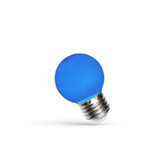 Spectrum LED Kugel G45 E27 230V 1W Blaue Glühbirne, 270° Abstrahlwinkel, CRI 80, 17000h Lebensdauer
