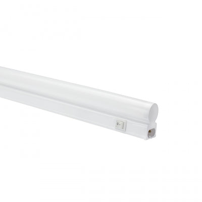 Spectrum LED Möbelleuchte 600mm 7W 3000K 230V Warmweiß IP20 Weißes Gehäuse mit Schalter Aufputzmontage