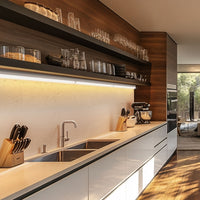 Spectrum LED cabinet light with switch 4W 6000K 230V 120° IP20 White surface mount