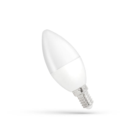 Spectrum LED Candle C37 E14 8W 230V 6000K Cold White 710 lumens 160° Beam Non-Dimmable Indoor Bulb