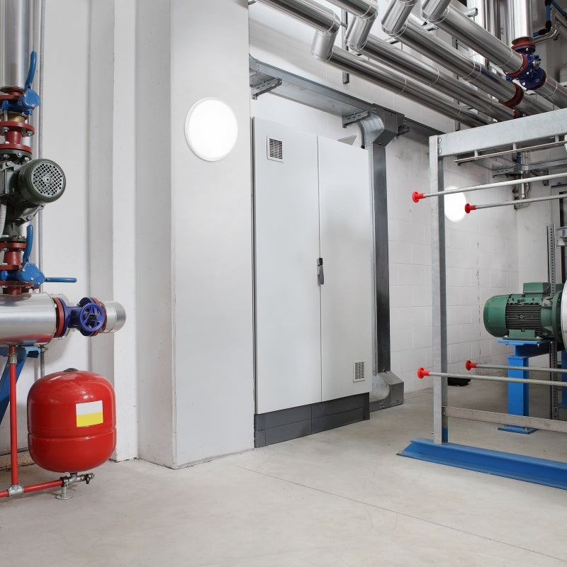 Spectrum LED ceiling lamp 8W 230V 4000K IP54 IK10 round neutral white surface mount 940 lumens