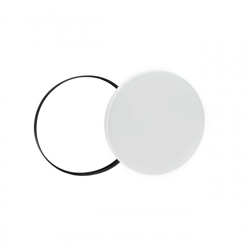 Spectrum LED ceiling light NYMPHEA Black & White 32W 4000K 230V IP54 round surface mount 3400 lumens