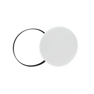 Spectrum LED ceiling light NYMPHEA Black & White 32W 4000K 230V IP54 round surface mount 3400 lumens