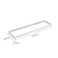 Spectrum LED Rahmen für Aufputz-ALGINE-Leuchte 300x1200mm, Weiß Aluminium-Polycarbonat Aufbau