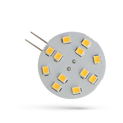 Spectrum LED G4 bulb 12V 2W 190 lumens Warm White 3000K 120° beam CRI 80 non-dimmable 30mm