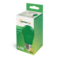 Spectrum LED GLS A50 Lampe E27 230V 4.9W Grün 270° nicht dimmbar Innenbeleuchtung