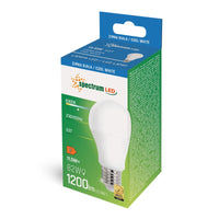 Spectrum LED GLS A60 Bulb E27 230V 11.5W 6000K Cold White 1200 lumens 220° Non-Dimmable