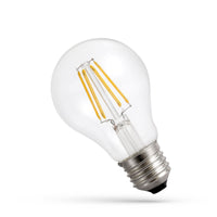 Spectrum LED GLS E27 Lampe 3.8W 3000K warmweiß 806 Lumen Klarglas A-Klasse COG-Filament 230V 5 Jahre Garantie