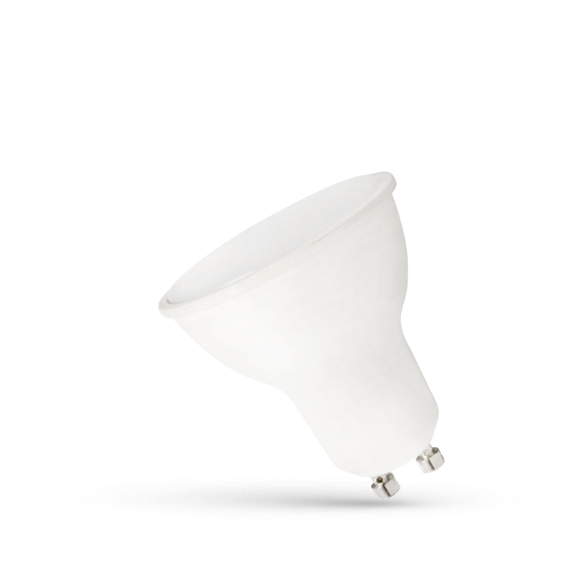 Spectrum LED GU10 230V 7.5W Warmweiß 3000K 710 Lumen 120° Abstrahlwinkel nicht dimmbar mit Milchglasabdeckung