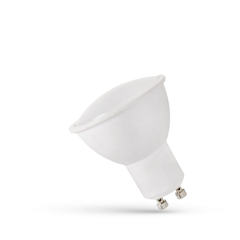 Spectrum LED GU10 Lampe 230V 1.5W 3000K Warmweiß 120 Lumen mit milchiger Abdeckung, 120° Abstrahlwinkel