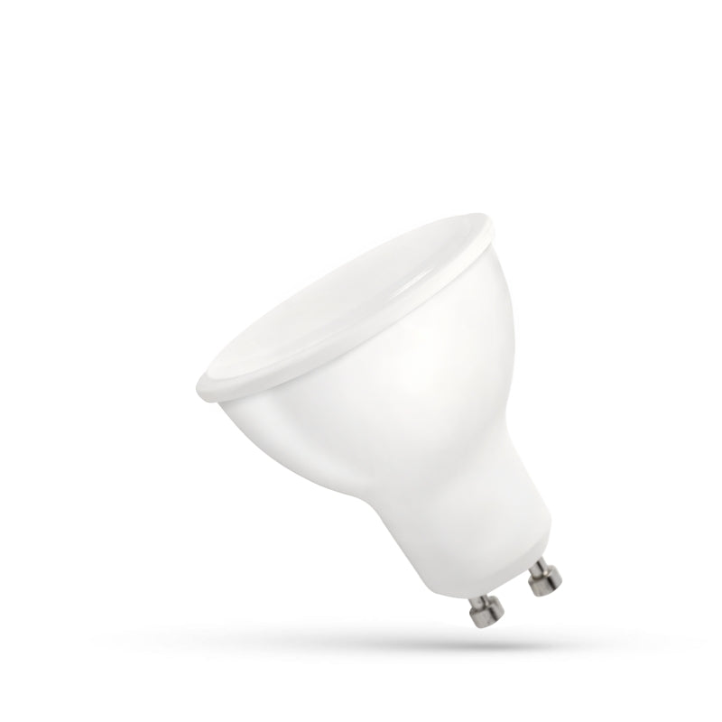 Spectrum LED GU10 Lampe 230V 4W 6000K Kaltweiß 320 Lumen nicht dimmbar mit milchiger Abdeckung
