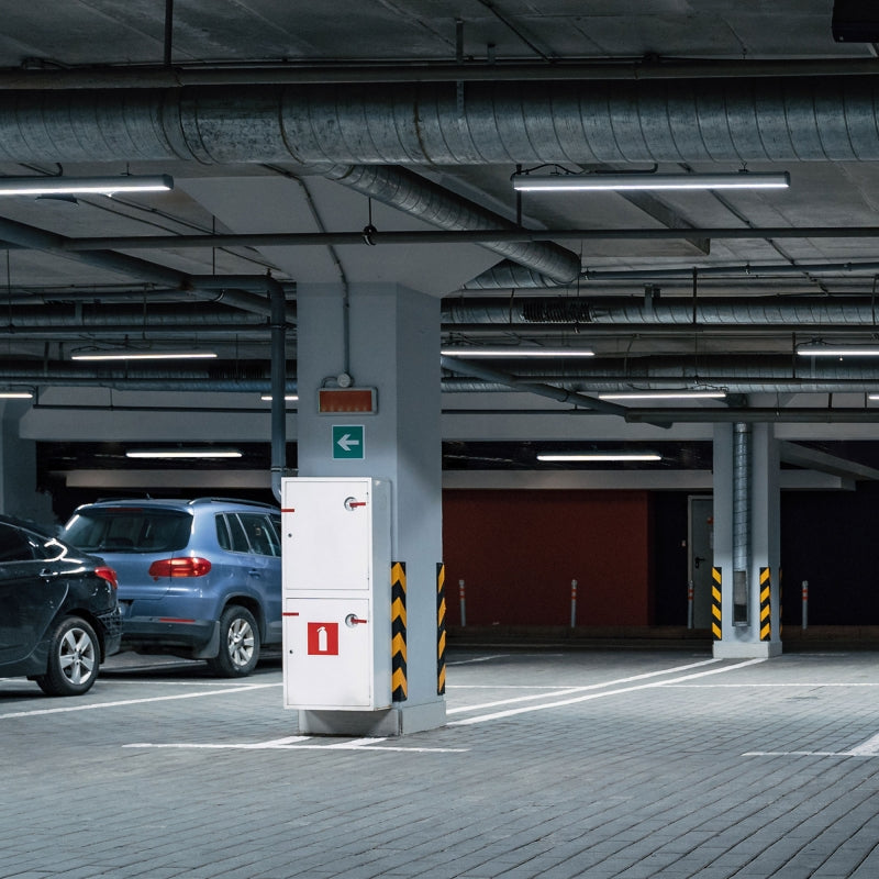 Spectrum LED LIMEA GIGANT Hermetisch 1200mm 38W 6000K 230V IP65 IK10 Kaltweiß Decken- oder Pendelleuchte Grau