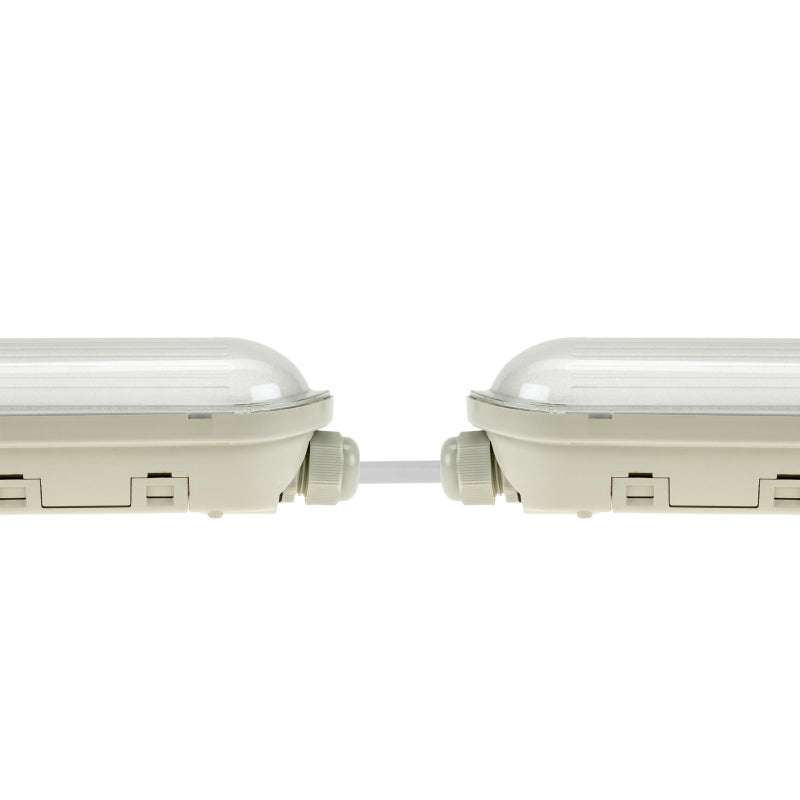 Spectrum LED LIMEA GIGANT Hermetisch 1200mm 38W 6000K 230V IP65 IK10 Kaltweiß Decken- oder Pendelleuchte Grau