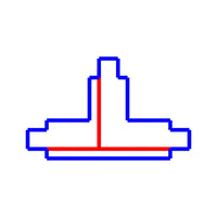 Spectrum LED SPS 2 Connector T2 Right Black, 230V, IP20 Aluminum Track Lighting Accessory