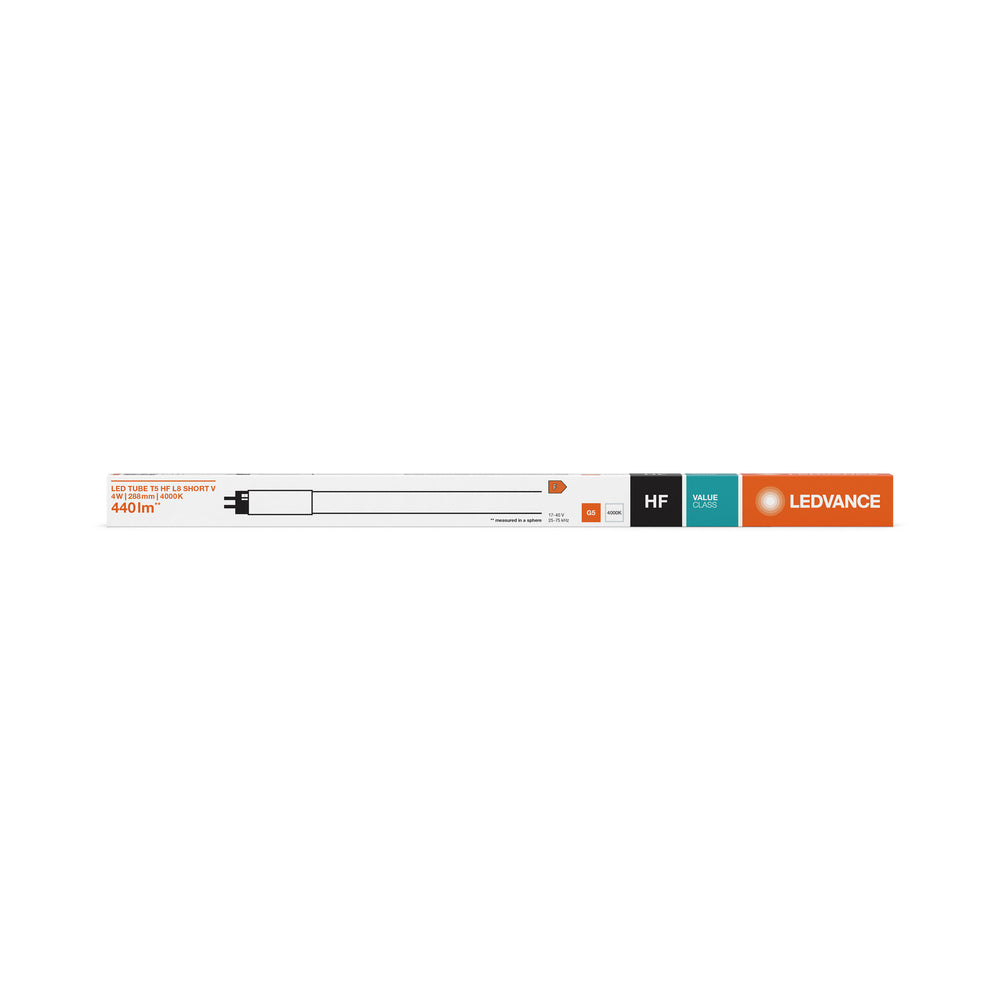 Ledvance LED Tube T5 High Efficiency 4W 4000 lumens 4000K Cool White 29cm HF replaces 8W