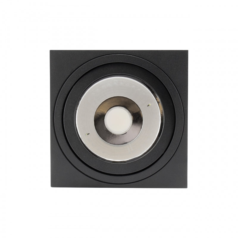 Spectrum MIRORA AR111 GU10 LED-Aufbauspot Schwarz verstellbar 20W 250V IP20 145x145x85mm