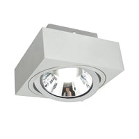 Spectrum MIRORA AR111 Aufbau-GU10-Strahler, 250V, 20W max, IP20, verstellbares Gehäuse aus weißem Aluminium