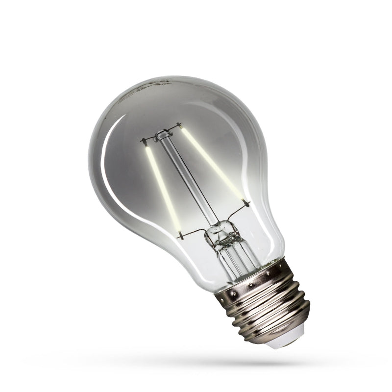 Spectrum MODERNSHINE LED GLS A60 2.5W E27 230V 4000K Neutralweiß Rauchglaslampe, 150 Lumen