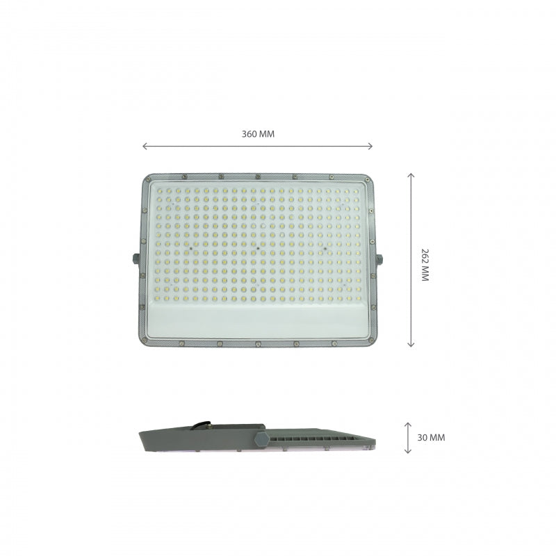 Spectrum NOCTIS MAX LED Floodlight 150W 6500K 14000 lumens 230V IP65 IK08 85° Beam Grey Housing Outdoor