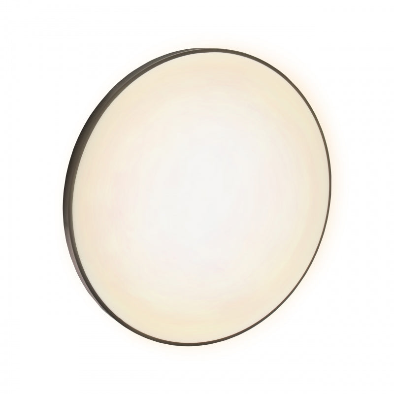 Spectrum NYMPHEA LED ceiling light 32W 3000K 2200 lumens IP54 White Black round 380mm surface mount