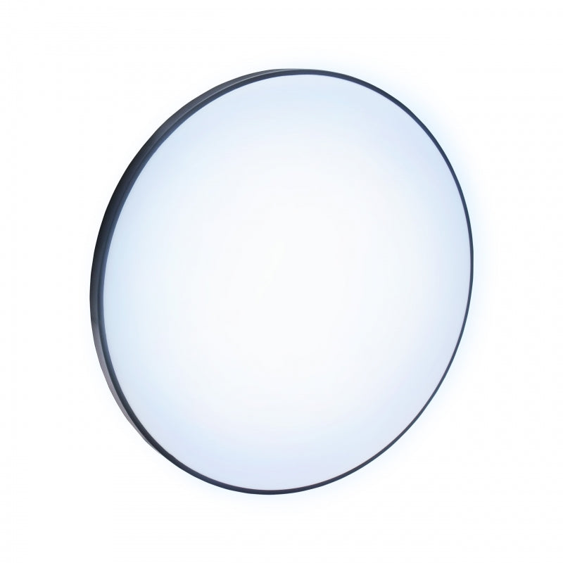 Spectrum NYMPHEA LED ceiling light 40W 6000K 5300 lumens 230V IP54 White Black round surface mount