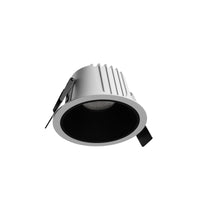 Spectrum ORBITO LED Downlight 10W 3000K 1100 lumens 230V IP44 CRI 90 UGR<19 Flush-Mounted White Round Black Reflector