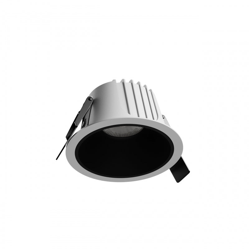 Spectrum ORBITO LED Downlight 10W 4000K 1200 lumens 230V IP44 CRI>90 UGR<19 White Round Black Reflector