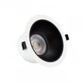 Spectrum ORBITO LED Downlight 14-27W 3000K 230V IP44 CRI 90 UGR<19 Flush-Mounted White Black Reflector