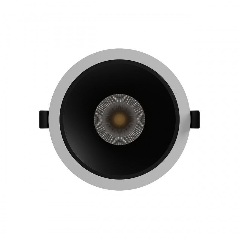 Spectrum ORBITO LED Downlight 14-27W 3000K 230V IP44 CRI 90 UGR<19 Flush-Mounted White Black Reflector