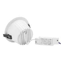 Spectrum ORBITO LED Downlight 14-27W 4000K 230V IP44 CRI 90 UGR<19 White Round Black Reflector Flush-Mounted