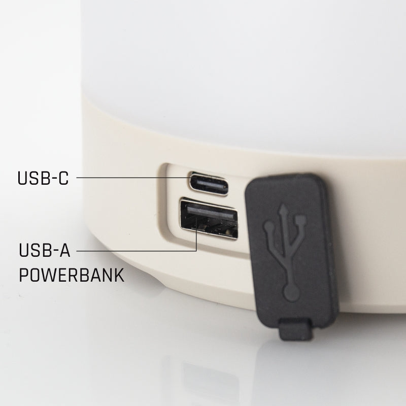 Spectrum SOLARA Campo LED Campinglampe 2W 3000K-6500K IP20 USB-C solar wiederaufladbare Powerbank