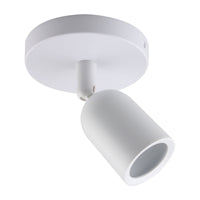 Spectrum SOLIS GU10 LED ceiling spotlight, surface mount, 230V, IP20, White, 120x145mm