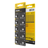 Technik Alkaline Knopfzelle AG1 LR60 364 1.5V 10er-Pack zuverlässige Münzbatterien für Uhren und Elektronik