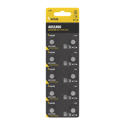 Technik Alkaline Knopfzelle AG1 LR60 364 1.5V 10er-Pack zuverlässige Münzbatterien für Uhren und Elektronik