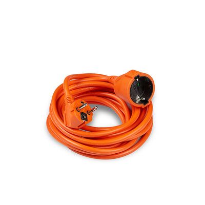 Technik Verlängerungskabel 1-fach 5m 3x1.5mm² 16A 250V orange flexibles Stromkabel für Innen- und Außenbereich