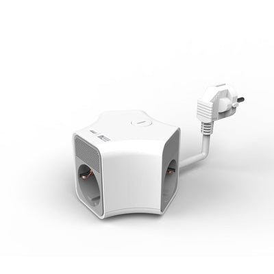 Technik Extension Socket 3 Way 1.4m Cable with USB-A USB-C 16A Max 3500W