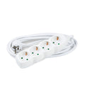 Technik Extension Socket 4-way, 5m 1.5mm2 Copper Cable, White, 16A with Child Protection