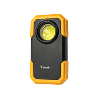 Technik LED flashlight W20 COB 250 lumens, 3xAAA powered, White plastic body, IPX2 with magnet and clip