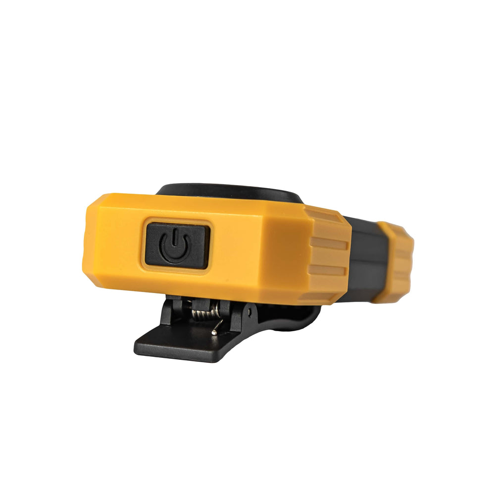 Technik LED flashlight W20 COB 250 lumens, 3xAAA powered, White plastic body, IPX2 with magnet and clip