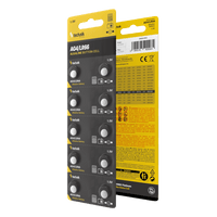 Technik Platinum Alkaline Knopfzelle AG4 LR66 377 1.5V Knopfbatterie 10er Pack