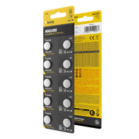 Technik Platinum Alkaline Knopfzelle AG8 LR55 191 391 1.5V B10 Pack mit 10 Stück für Uhren und Elektronik